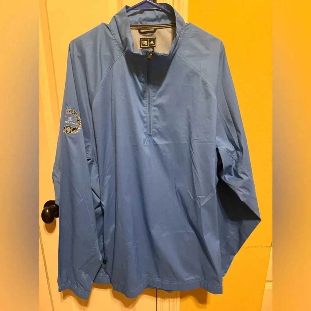 Adidas Men’s Blue Quarter Zip Pullover Size 2XL